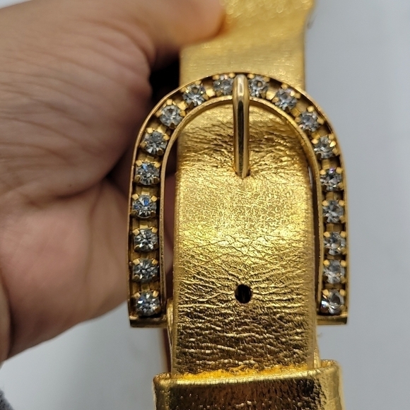 Vintage Gold Waist Best With Jeweled Buckle Size 26 main image 10